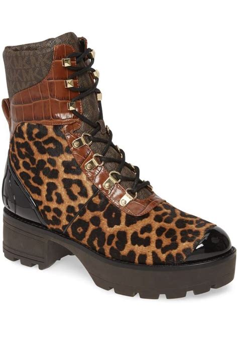 michael kors leopard boot|Michael Kors calf boots.